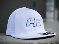 HB Sports Headbanger Sports I8501 Cap America Flexfit Performance Trucker Mesh Back Hat: Whiteout
