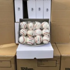 Wilson A1010S Blem Baseballs: One Case (10 Dozen) -Baseball Bats Sales Shop A1010s Box