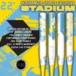 2022 DeMarini Stadium 12" USSSA Slowpitch Softball Bat: WTDXSHU-22 -Baseball Bats Sales Shop DeMarini Stadium SHU 22 Blue Yellow 1200x1200 d2615356 1214 4b64 826d f6ae59a48d76