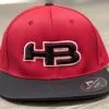 HB Sports Exclusive ES474 Fitted Baseball And Softball Hat: "Red Hat"
