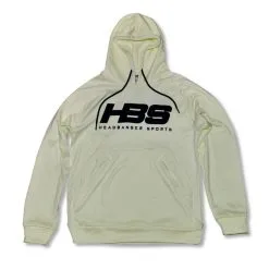 HB Sports Inc. Headbanger Sports Performance Fleece Line Hoodie W/ Kangaroo Pocket: Cream