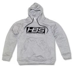 HB Sports Inc. Headbanger Sports Performance Fleece Line Hoodie W/ Kangaroo Pocket: Heather Gray