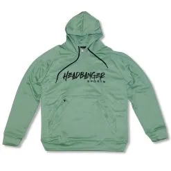 HB Sports Inc. Headbanger Sports Performance Fleece Line Hoodie W/ Kangaroo Pocket: Seafoam Green