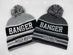 HB Sports Banger Brand Custom Heather Winter Pom-Pom Beanie