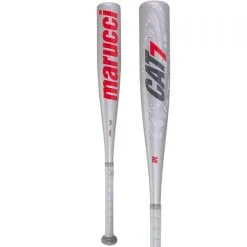Marucci CAT 7 Silver (-10) Junior Big Barrel Baseball Bat: MJBBC72S