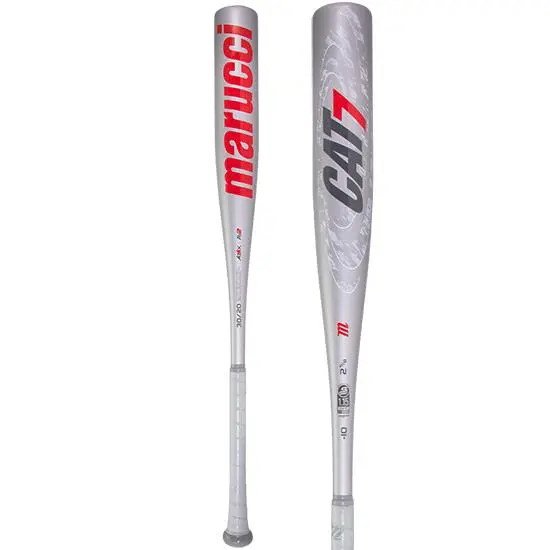 Marucci CAT 7 Silver (-10) USSSA Baseball Bat: MSBC7210S 1 Marucci CAT 7 Silver (-10) USSSA Baseball Bat: MSBC7210S
