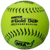 Worth 12" Super Gold Dot NSA Slowpitch Softballs 44/400 (Dozen): NI12SY