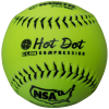 Worth 11" Hot Dot NSA Slowpitch Softballs 52/275 (Dozen): NO11SY