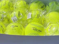 Worth 12" Super Gold Dot PRO M USSSA Slowpitch Softballs (Dozen): UM12CY -Baseball Bats Sales Shop PhotoMar11 121104PM scaled