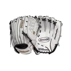 2022 Wilson A1000 V125 12.5" Outfield/Pitcher's Fastpitch Softball Glove: WTA10RF22V125 -Baseball Bats Sales Shop WBW100182 8 A1000 FP V125 OF 125 White Black.png.cq5dam.web .1200.1200