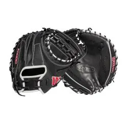 2022 Wilson A2000 M1DSS 33.5" Catcher's Mitt: WTA20RB22M1DSS 10 2022 Wilson A2000 M1DSS 33.5" Catcher's Mitt: WTA20RB22M1DSS -Baseball Bats Sales Shop WBW100401 8 A2000 M1D C 335 Black White Red.png.cq5dam.web .1200.1200