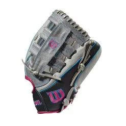 Wilson A2000 SCSP13SS 13" Slowpitch Softball Fielding Glove: WBW10040213 -Baseball Bats Sales Shop WBW100402 2 A2000 SP13 SC 13 GreyDimpled GreySS BlackSS.png.cq5dam.web .1200.1200