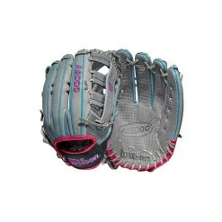 Wilson A2000 SCSP13SS 13" Slowpitch Softball Fielding Glove: WBW10040213 -Baseball Bats Sales Shop WBW100402 8 A2000 SP13 SC 13 GreyDimpled GreySS BlackSS.png.cq5dam.web .1200.1200