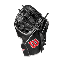 Wilson 10" Infield Baseball Training Glove: WBW100909 6 Wilson 10" Infield Baseball Training Glove: WBW100909 -Baseball Bats Sales Shop WBW100909 2 WILSON A1 IF TRAINER 10 Boys Black White Red