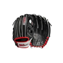 2023 Wilson A2000 1975 11.75" Infield Baseball Glove: WBW1009701175 -Baseball Bats Sales Shop WBW100970 8 A2000 IF 1975 1175 Black White Red.png.cq5dam.web .1200.1200
