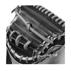 2023 Wilson A2000 M2 33.5" Baseball Catcher's Mitt: WBW100977335 -Baseball Bats Sales Shop WBW100977 4 A2000 C M2SS 335 Grey Black.png.cq5dam.web .1200.1200