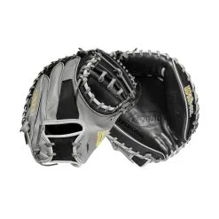 2023 Wilson A2000 M2 33.5" Baseball Catcher's Mitt: WBW100977335 -Baseball Bats Sales Shop WBW100977 8 A2000 C M2SS 335 Grey Black.png.cq5dam.web .1200.1200