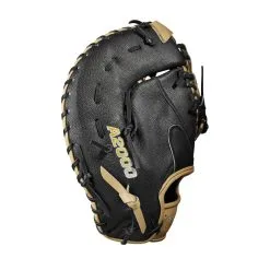 2023 Wilson A2000 1679 Super Skin 12.5" Baseball First Base Mitt: WBW100979125 -Baseball Bats Sales Shop WBW100979 3 A2000 1B 1679SS 125 Black BlackSS Blonde.png.cq5dam.web .1200.1200