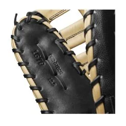 2023 Wilson A2000 1679 Super Skin 12.5" Baseball First Base Mitt: WBW100979125 -Baseball Bats Sales Shop WBW100979 6 A2000 1B 1679SS 125 Black BlackSS Blonde.png.cq5dam.web .1200.1200