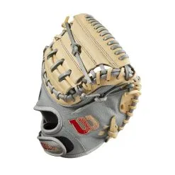 2023 Wilson A2000 PF33 Super Skin 33" Baseball Catcher's Mitt: WBW10098433 -Baseball Bats Sales Shop WBW100984 2 2023 A2000 C PF33SS 33 GreySS Blonde.png.cq5dam.web .1200.1200