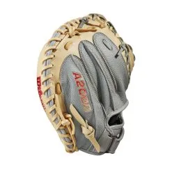 2023 Wilson A2000 PF33 Super Skin 33" Baseball Catcher's Mitt: WBW10098433 -Baseball Bats Sales Shop WBW100984 3 2023 A2000 C PF33SS 33 GreySS Blonde.png.cq5dam.web .1200.1200