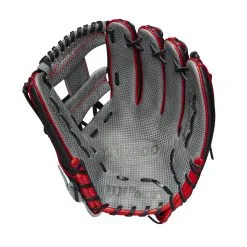 2023 Wilson A2000 1975 Spin Control 11.75" Infield Baseball Glove: WBW1009861175 -Baseball Bats Sales Shop WBW100986 1 A2000 IF 1975SC SPIN CONTROL 1175 BlackSS GreyDimple Red.png.cq5dam.web .1200.1200