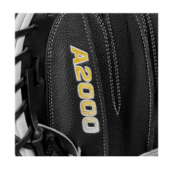 2023 Wilson A2000 M1DSS 33.5" Baseball Catcher's Mitt: WBW100995335 -Baseball Bats Sales Shop WBW100995 5 A2000 C M1DSC 335 BlackSS BlackDimple White WilsonGold