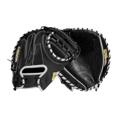 2023 Wilson A2000 M1DSS 33.5" Baseball Catcher's Mitt: WBW100995335 -Baseball Bats Sales Shop WBW100995 8 A2000 C M1DSC 335 BlackSS BlackDimple White WilsonGold
