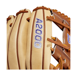 2023 Wilson A2000 SB22 11.75" Infield Fastpitch Glove: WBW1010161175 -Baseball Bats Sales Shop WBW101016 5 A2000 FP Sis Bates GM FP1975 1175 Blonde SaddleTan Purple
