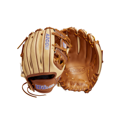 2023 Wilson A2000 SB22 11.75" Infield Fastpitch Glove: WBW1010161175 -Baseball Bats Sales Shop WBW101016 8 A2000 FP Sis Bates GM FP1975 1175 Blonde SaddleTan Purple