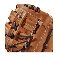 2023 Wilson A2000 AC4 12.5" Fastpitch First Base Mitt: WBW101017125 -Baseball Bats Sales Shop WBW101017 4 A2000 FP Amanda Chidester GM FP1620 125 SaddleTan Blonde Blue