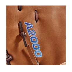 2023 Wilson A2000 AC4 12.5" Fastpitch First Base Mitt: WBW101017125 -Baseball Bats Sales Shop WBW101017 5 A2000 FP Amanda Chidester GM FP1620 125 SaddleTan Blonde Blue