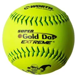 Worth 12" Super Gold Dot ISA Slowpitch Softballs (Dozen): IS44CY